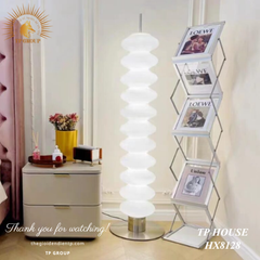 ĐÈN SÀN THUỶ TINH TRẮNG HX8128