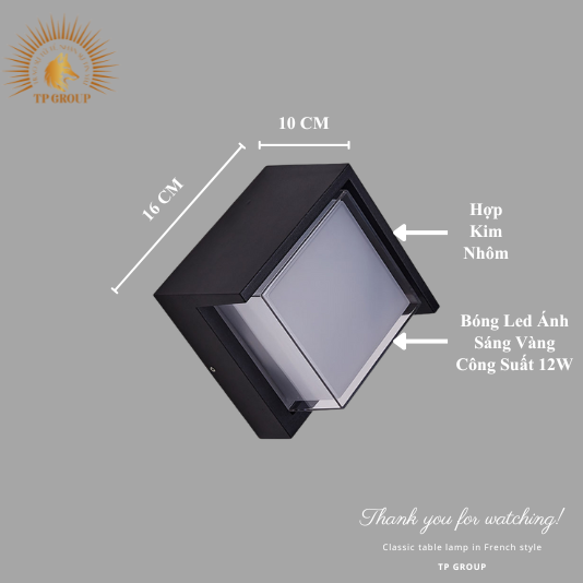 ĐÈN HẮT TƯỜNG NGOÀI TRỜI CTL-2609