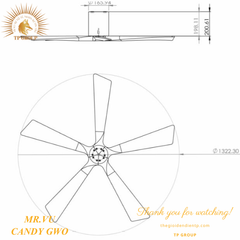 QUẠT TRẦN CANDY GWO