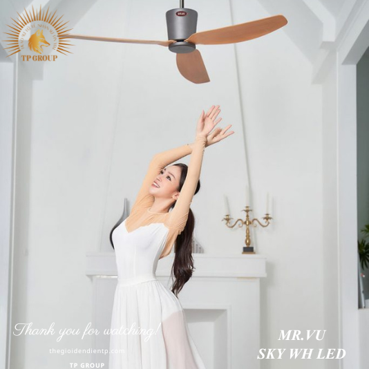 QUẠT TRẦN SKY WH LED