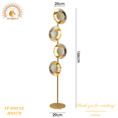 ĐÈN SÀN TRANG TRÍ HIỆN ĐẠI SANG TRỌNG 4 ĐẦU ĐÈN HX9270