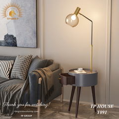 ĐÈN SÀN DECOR TÍCH HỢP BÀN CAFE SẠC Y091