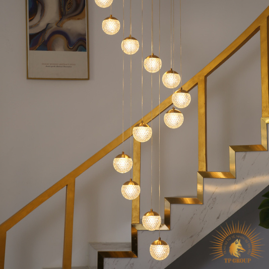 ĐÈN THẢ TRANG TRÍ THỦY TINH THÔNG TẦNG CAO CẤP LH9339