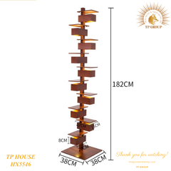 ĐÈN SÀN TẦNG GIẢ GỖ SÁNG TẠO HX5546