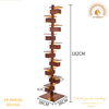 ĐÈN SÀN TẦNG GIẢ GỖ SÁNG TẠO HX5546