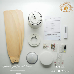 QUẠT TRẦN SKY WH LED