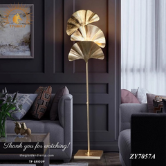 ĐÈN SÀN TRANG TRÍ NGHỆ THUẬT LÁ GINKGO ĐỘC ĐÁO ZY7057A