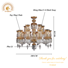 ĐÈN CHÙM PHA LÊ CCP-8128-15