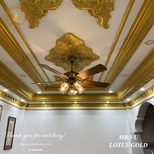 QUẠT TRẦN LOTUS GOLD