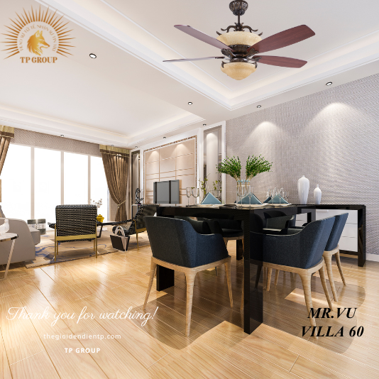 QUẠT TRẦN VILLA 60 (MIỄN PHÍ LẮP ĐẶT)