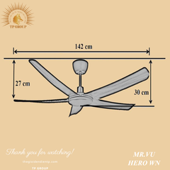 QUẠT TRẦN HERO WN
