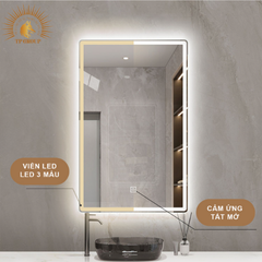 Gương LED cảm ứng.Gương nhà tắm,trang trí cửa hàng, gương led chữ nhật đứng - ngang TP-GL005