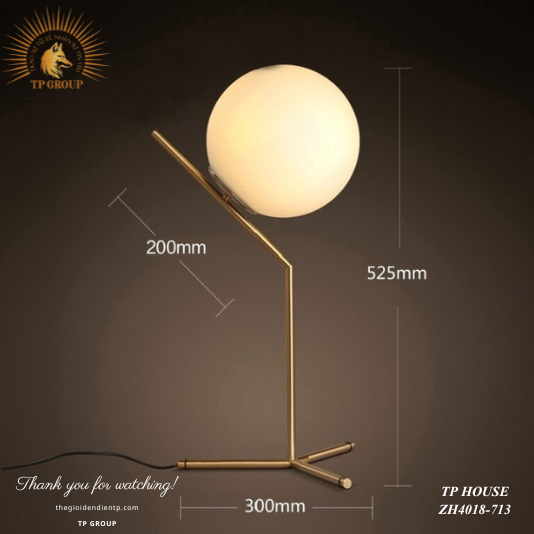 ĐÈN ĐỒNG THUỶ TINH ĐỂ BÀN VÀ ĐỂ SÀN ĐỘC ĐÁO ZH4018