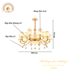 ĐÈN CHÙM PHA LÊ CCP-9263-15