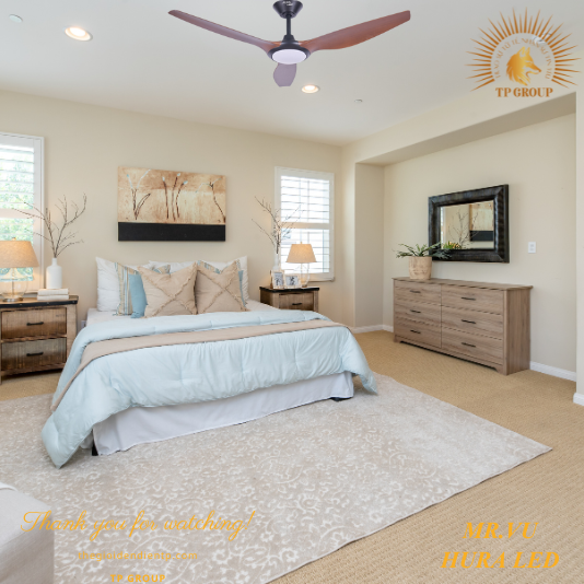 QUẠT TRẦN HURA LED