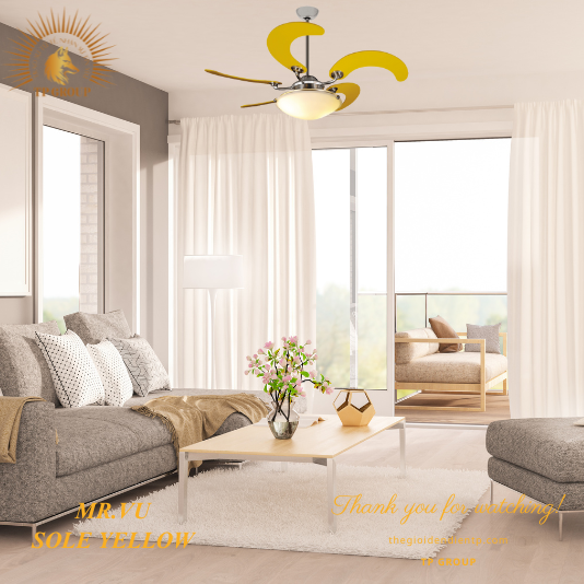 QUẠT TRẦN SOLE YELLOW (MIỄN PHÍ LẮP ĐẶT)