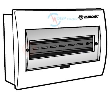 Tủ điện mặt nhựa , đế sắt chứa 14 - 18 module