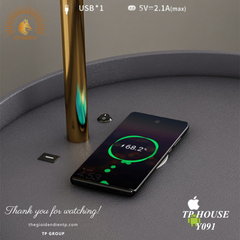 ĐÈN SÀN DECOR TÍCH HỢP BÀN CAFE SẠC Y091