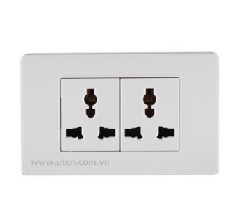 BỘ 2 Ổ CẮM ĐÔI 3 CHẤU ĐA NĂNG UTEN V3.0