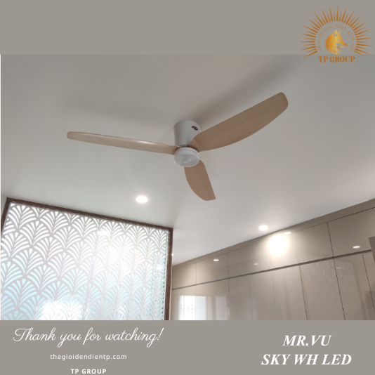 QUẠT TRẦN SKY WH LED