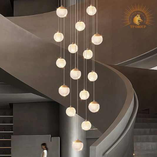 ĐÈN THẢ TRANG TRÍ THỦY TINH THÔNG TẦNG CAO CẤP LH9339