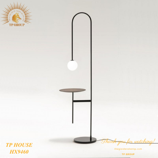 ĐÈN SÀN TRANG TRÍ HIỆN ĐẠI CÓ MẶT BÀN TIỆN ÍCH HX9460