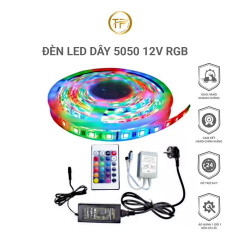 Đèn Led Dây 5050 12V RGB