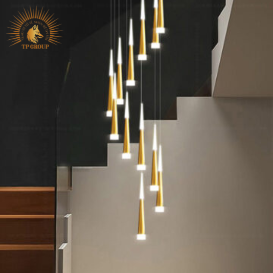 ĐÈN THẢ THÔNG TẦNG HIỆN ĐẠI 2 ĐẦU SÁNG V6017