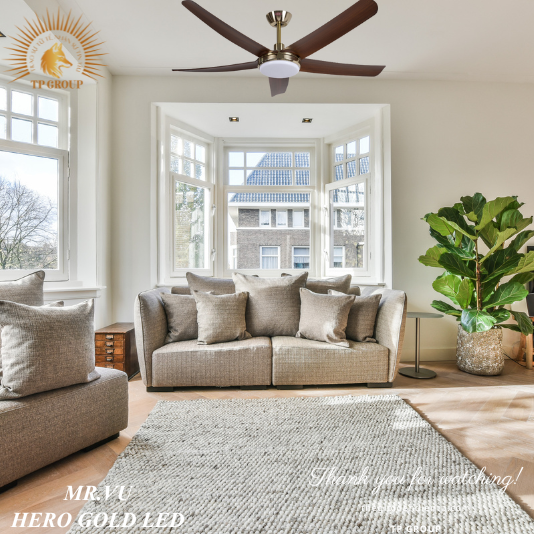 QUẠT TRẦN HERO GOLD LED