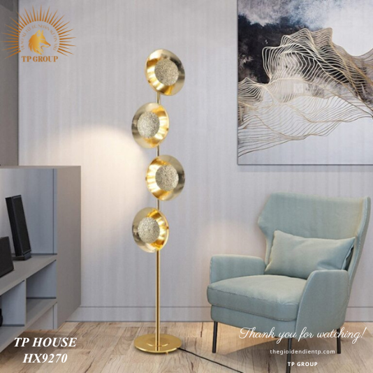 ĐÈN SÀN TRANG TRÍ HIỆN ĐẠI SANG TRỌNG 4 ĐẦU ĐÈN HX9270