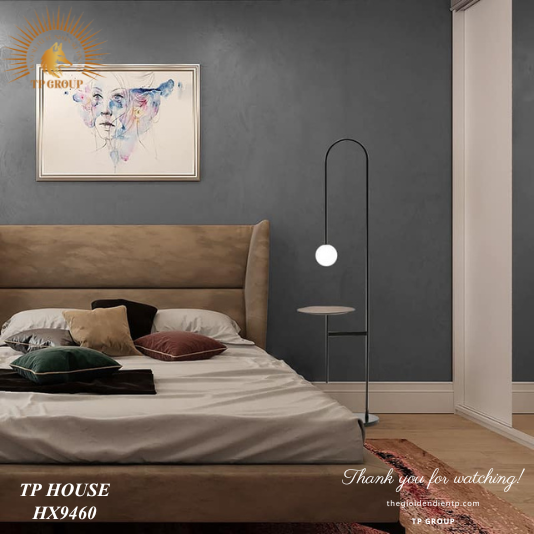 ĐÈN SÀN TRANG TRÍ HIỆN ĐẠI CÓ MẶT BÀN TIỆN ÍCH HX9460