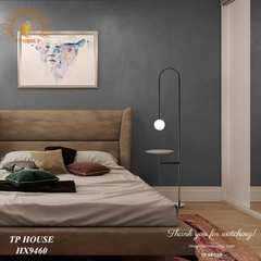 ĐÈN SÀN TRANG TRÍ HIỆN ĐẠI CÓ MẶT BÀN TIỆN ÍCH HX9460