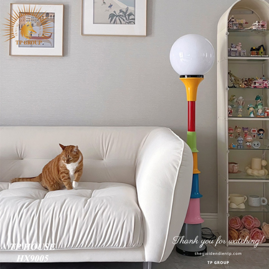 ĐÈN CÂY ĐỨNG KIỂU THÂN TRE ĐỘC ĐÁO HX9005