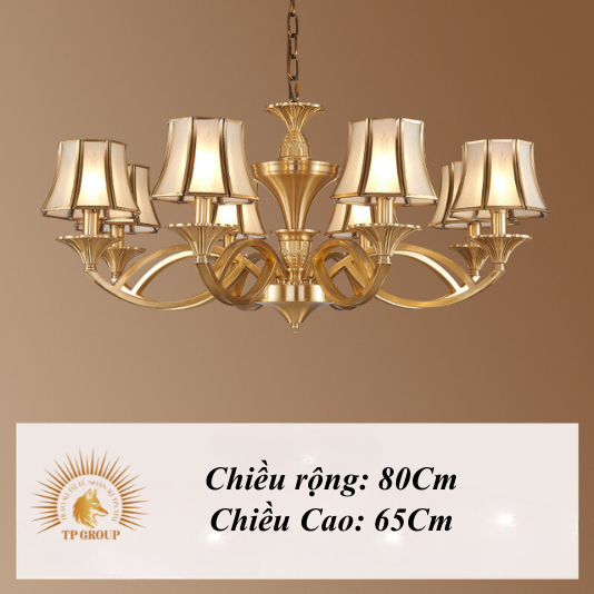 ĐÈN CHÙM ĐỒNG CCD-2092-8