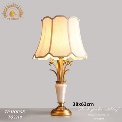 ĐÈN BÀN ĐỒNG PHỐI ĐÁ TỰ NHIÊN TQ2210