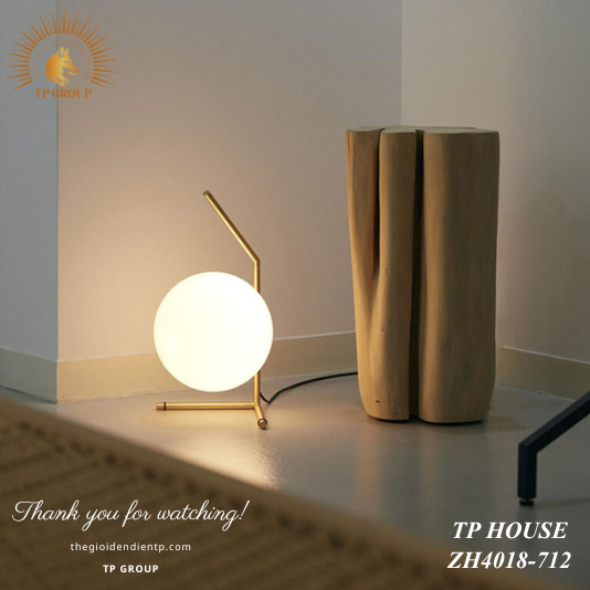 ĐÈN ĐỒNG THUỶ TINH ĐỂ BÀN VÀ ĐỂ SÀN ĐỘC ĐÁO ZH4018