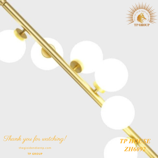 ĐÈN CÂY 6 BÓNG THUỶ TINH HIỆN ĐẠI ZH6092