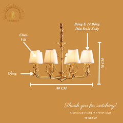 ĐÈN CHÙM ĐỒNG D7303-8