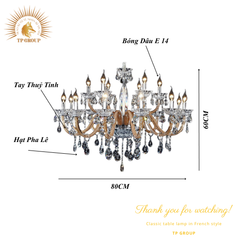 ĐÈN CHÙM PHA LÊ CCP-9107-8