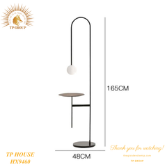 ĐÈN SÀN TRANG TRÍ HIỆN ĐẠI CÓ MẶT BÀN TIỆN ÍCH HX9460