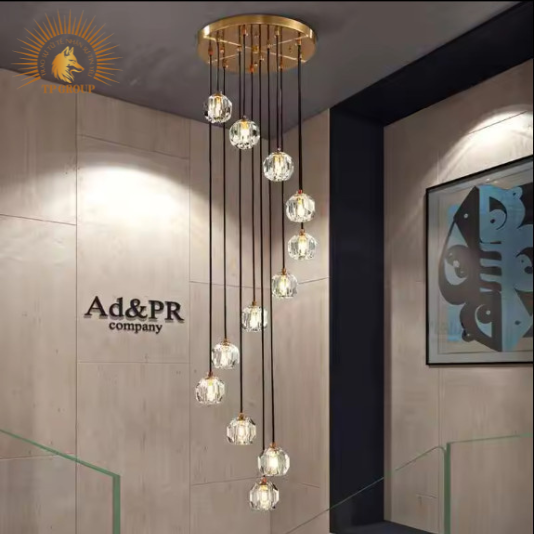 ĐÈN THẢ TRANG TRÍ PHA LÊ CAO CẤP P6412