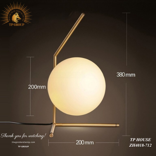 ĐÈN ĐỒNG THUỶ TINH ĐỂ BÀN VÀ ĐỂ SÀN ĐỘC ĐÁO ZH4018