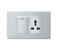 BỘ CÔNG TẮC VÀ Ổ CẮM 3 CHẤU ĐA NĂNG UTEN V3.0