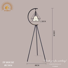 ĐÈN CÂY 3 CHÂN CHAO KIM CƯƠNG ĐỘC ĐÁO RC1016