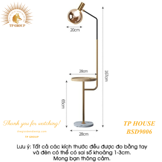 ĐÈN SÀN HIỆN ĐẠI CAO CẤP BSD9006