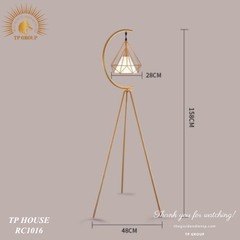 ĐÈN CÂY 3 CHÂN CHAO KIM CƯƠNG ĐỘC ĐÁO RC1016