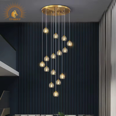 ĐÈN THẢ TRANG TRÍ PHA LÊ CAO CẤP P6412