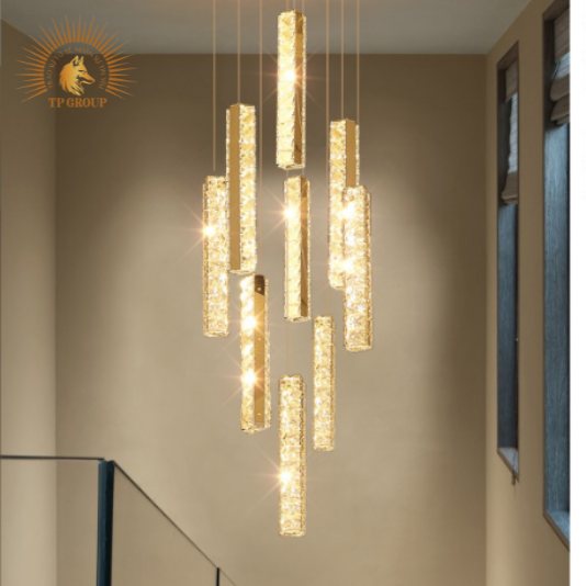 ĐÈN THẢ TRANG TRÍ PHA LÊ THÔNG TẦNG CAO CẤP VIRGO L431