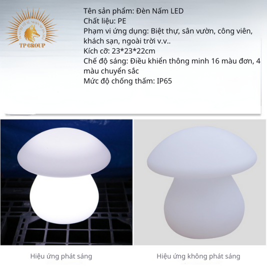 ĐÈN LED NẤM CAO CẤP CHỐNG THẤM NƯỚC TP-DB575 (đặt hàng từ 10-15 ngày)