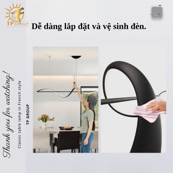 Đèn Thả Bàn Ăn Đèn Chùm Trang Trí Phòng Khách Hiện Đại Led Đèn Thả Trần Phòng Ăn Bếp TP-DT511 (đặt hàng từ 10- 15 ngày)